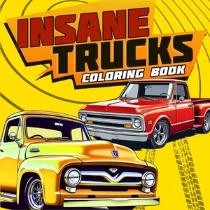 Insane Trucks Coloring Book: 50 Pickup Trucks Coloring Pages for Adults and Kids - Imagen 1 de 12