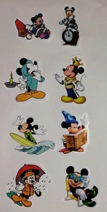 Lote de 8 pegatinas de Mickey Mouse de Disney surtidas aventuras de álbumes de recortes  - Imagen 1 de 4