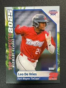 2025 Leo De Vries Top Prospect As MiLB Minor League Fort Wayne Tincaps - Picture 1 of 2