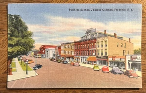 Geschäftsabteilung & Barker Common, Fredonia, N. Y. Vintage Postkarte - Bild 1 von 4