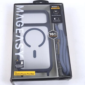 MAGEASY Compatible with iPhone 17 Pro Max 6.9" Case with Crossbody Strap - 16ft - Picture 1 of 4