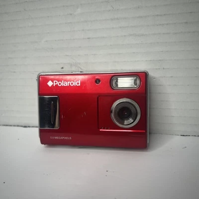 Polaroid A330 5.0MP Digital Camera - Red- Tested & Working - Image 1 of 4