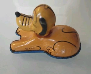 DISNEY "WALKING PLUTO" TIN LITHOGRAPHED WIND-UP TOY BY LINEMAR. WORKS W.D.P - Picture 1 of 6