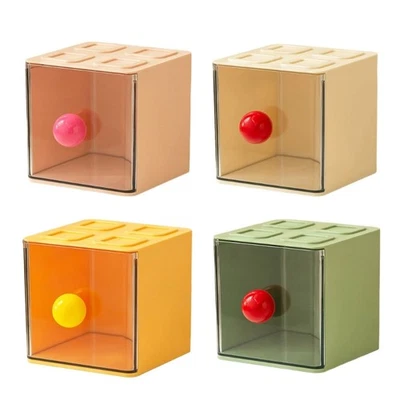 Stackable Snacks Storage Box Slanted Front Designs Wall Mountable ABS Materials - Image 1 of 4