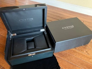 Original CVSTOS EMPTY Wooden WATCH BOX Good Condition #V86 - Picture 1 of 12