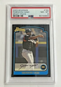 2003 BOWMAN ROBINSON CANO #124 DRAFT PICKS PSA NM - MT - Picture 1 of 2