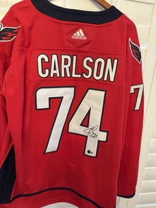 John Carlson Signed Washington Capitals Autographed Jersey Beckett BAS COA - Picture 1 of 5