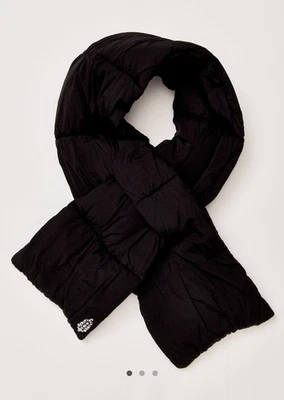 Free People Pixie Packable Puffer Scarf Black NWT Winter Warm - Image 1 of 2