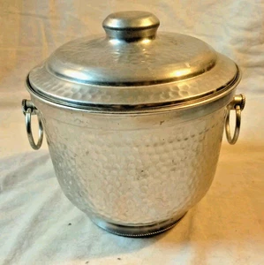 Hammered Aluminum Ice Bucket - Italy BB 501 vintage - Picture 1 of 4