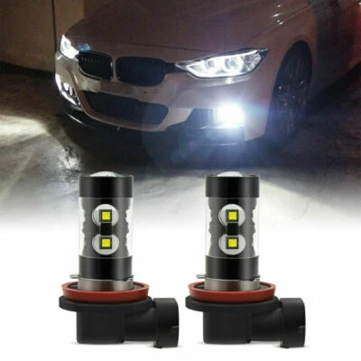 For BMW 5 SERIES F10 F11 - 2X LED H11 Fog Lights Canbus Error Free 6000K Xeno - Image 1 of 4