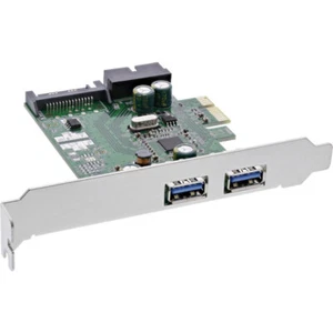 InLine Schnittstellenkarte, 4x USB 3.0, (2+2) PCIe, inkl. Low-Profile Slotblech - Bild 1 von 3