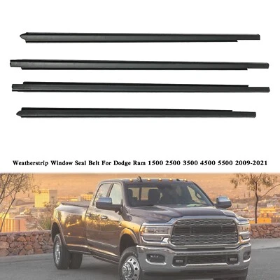 Cinturón de sellado de ventana resistente al clima para Dodge Ram 1500 2500 3500 4500 5500 2009-21 F8 Foto 1 de 4