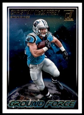 2018 DONRUSS GROUND FORCE CHRISTIAN MCCAFFREY CAROLINA PANTHERS #GF-9 - Image 1 of 2