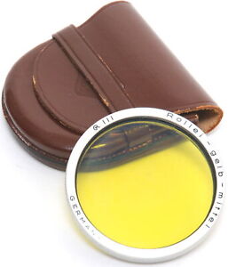 Vintage Rollei Filter Bay III Yellow Medium with Case