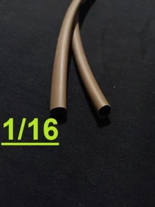 1/16 " inch 1.6mm  BROWN  2:1 heat shrink tubing polyolefin (1 FOOT) - Picture 1 of 6