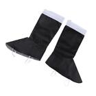 Santa Boot Toppers Adult Kids Christmas Costume Shoe Cover Top