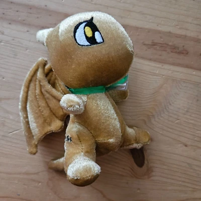 JAKKS Pacific Neopets Key Quest Plushies Series 1 Gold Shoyru w/Tag & Code - Image 1 of 3