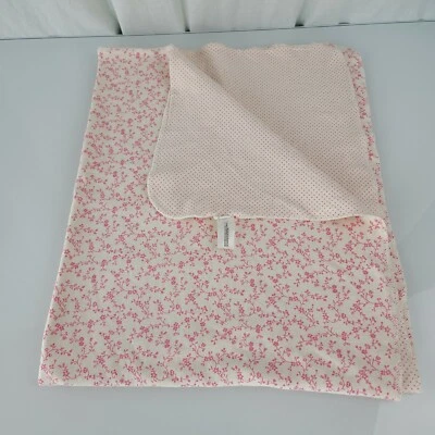Manta Baby Gap Crema Marfil Rosa Algodón 2 Capas Niña Flor Toile Lunares Foto 1 de 4