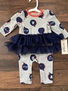 Cat And Jack Baby Girl Valentine’s Tutu Outfit Size 3-6 Months - Picture 1 of 1