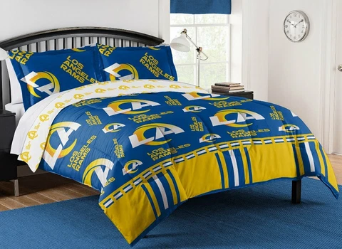 Los Angeles Rams NFL Rotary Full Bed in a Bag Set Cover