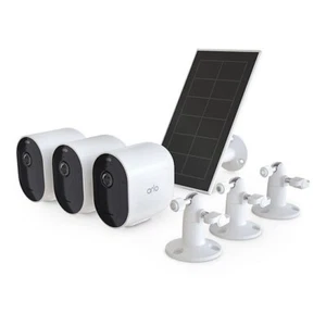 Arlo VMK4360P-1SCNAS Pro 5S 2K Spotlight Camera 3 Cameras & 1 Solar Panel - Picture 1 of 8