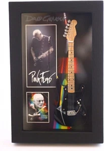 David Gilmour Miniature Guitar Collection in Shadowbox Frame - Picture 1 of 2