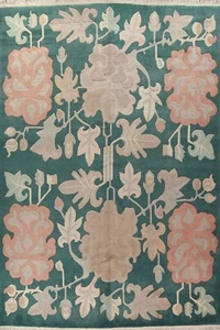 Vegetable Dye Geometric Nepalese Oriental Area Rug Handmade Wool Carpet 12x16 ft - Picture 1 of 12