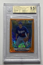 2014 Bowman Scout Top 5 Prospects Mini Chrome Refractors Orange /50 Corey Seager