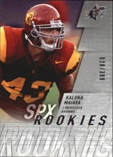 2009 SPx Rookies Silver Cleveland Browns Football Card #217 Kaluka Maiava /399