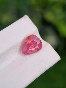 Zafiro Padparadscha natural | Forma de pera | Certificado AIGS y GGI | Sin tratar - Imagen 1 de 7