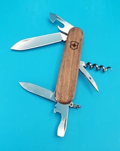 Victorinox Spartan Wooden Scales Swiss Army Knife Multi Tool! - Picture 1 of 8