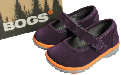 Bogs Wall Ball Toddler Girl Size 4/5 Purple Mary Jane Waterproof Leather Shoe  - Image 1 of 4