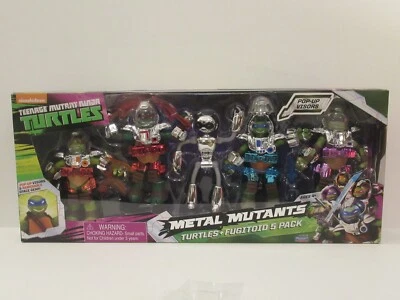 Teenage Mutant Ninja Turtles TMNT Metal Mutants Turtles + Fugitoid Paquete de 5 Foto 1 de 4