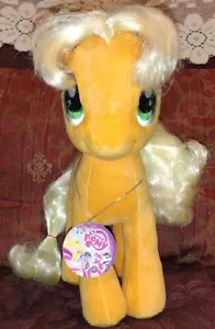 Aurora World My Little Pony APPLEJACK 12" peluche amarillo/naranja cabello cepillable C - Imagen 1 de 8