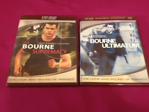Bourne Trilogy 2 HD DVD Lot~USED~ #2 Bourne Ultimatum ~ #3 Bourne Supremacy - Foto 1 di 3