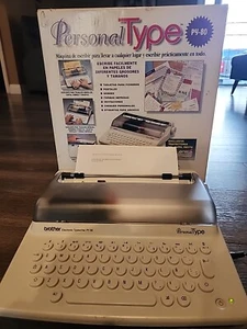 Brother PY-80 PersonalType Electronic Typewriter Battery Operated & Power Cord - Picture 1 of 10