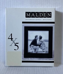 Marco de fotos de madera serie lineal Malden International Malden, 4x5 pulgadas, negro #67345 - Imagen 1 de 6