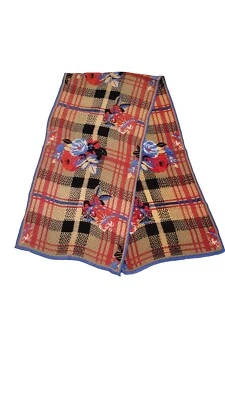 Bufanda vintage Albert Nipon para colección XIX Ltd 100 % seda 60"X15" bordes crudos  Foto 1 de 4