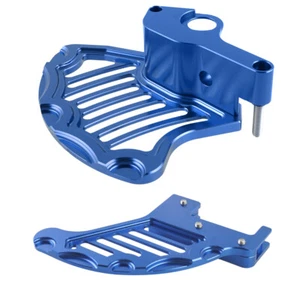 CNC Front & Rear Brake Disc Guard For Husaberg TE 2011-2014 FE/FS/FX 09-14 Blue - Picture 1 of 8