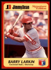 1991 Jimmy Dean Barry Larkin baseball card #10 Cincinnati Reds MINT FREE SHIP