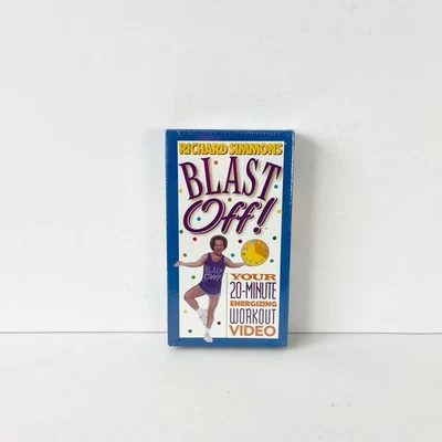 Richard Simmons BLAST OFF 20 Minute Energizing Workout Video VHS 1999 New Sealed - Image 1 of 4