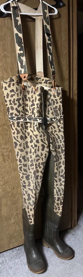 "Bota Hoffman para Hombres Vadeadores Camuflada Tirantes Cinturón Talla Grande 11 - Pecho 50""" Foto 1 de 4