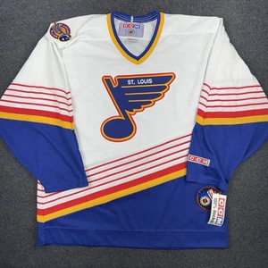 St Louis Blues CCM Hockey Jersey Size Large White NHL New W/ Tags - Picture 1 of 14