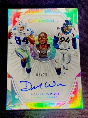 2024 Flawless DeMARCUS WARE AUTO CAREER PROGRESSIONS SILVER #d 03/20 Cowboys - Image 1 of 2