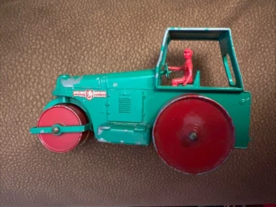 Vintage Lesney Matchbox King Size No 9 Aveling Barford Road Roller Green England - Image 1 of 4