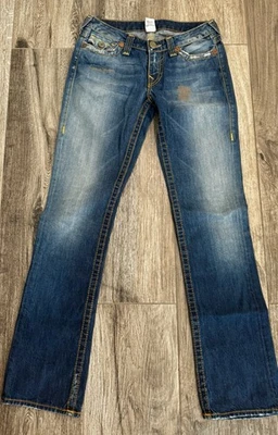 True Religion Women’s  Jeans Horseshoe Pocket Straight Leg Sz 29 X 33 - Image 1 of 4