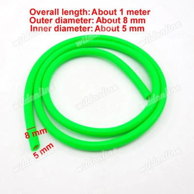 Grün 5mm Gas Benzinschlauch Für Mini Moto Pocket Bike Quad ATV - Bild 1 von 4