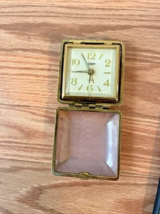 Vintage Linden Travel Alarm Clock - Sold For Parts - Not In Working Condition - Picture 1 of 17