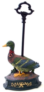 DUCK DOOR STOP - CAST IRON - GREAT PRESENT - PRACTICAL CARRYING HANDLE - MPN 215 - Picture 1 of 2