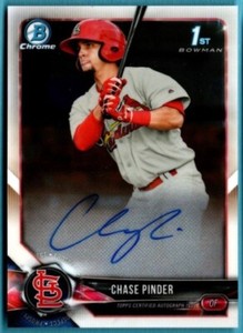 2018 Bowman Chrome  Autograph Auto Chase Pinder   Card # BCPA-CP